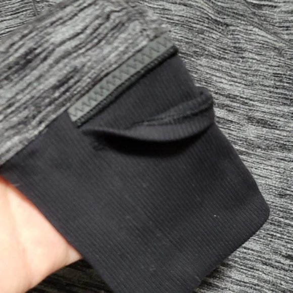 Lululemon Runderful 1/2 Zip Mini Check Pique Black Heathered Black / Gray Size 6 - Picture 5 of 12